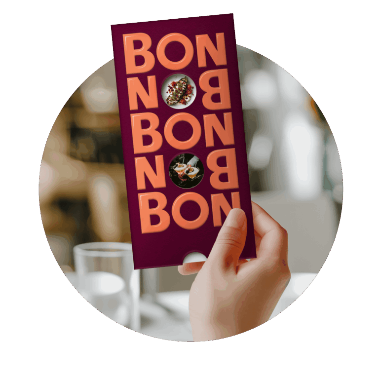 Geschenk Gutschein Mit dem BON BON Restaurant-Gutschein